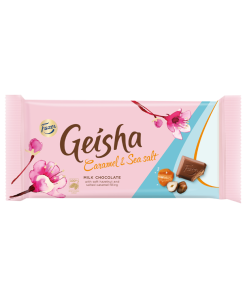 Geisha Caramel & Sea Salt piimaðokolaad 100g/20 tk