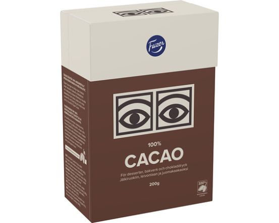 Fazer kakaopulber 100% 200g /14tk
