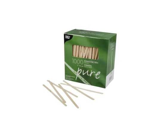 X Papstar kohvitikk puidust 14cm 1000tk